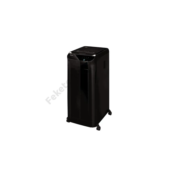 Iratmegsemmisítő, 600lap, mikrokonfetti vágás 2x12mm, Fellowes® AutoMax 600M, fekete